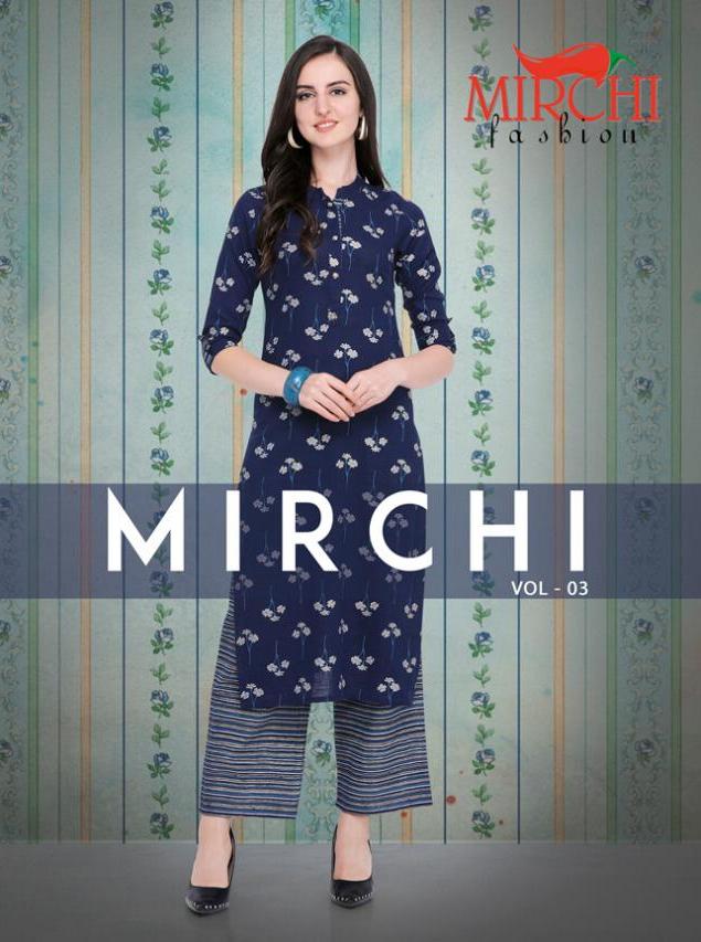 Mirchi Fashion Mirchi Vol 3 Cotton Slub Printed Regular Wear...