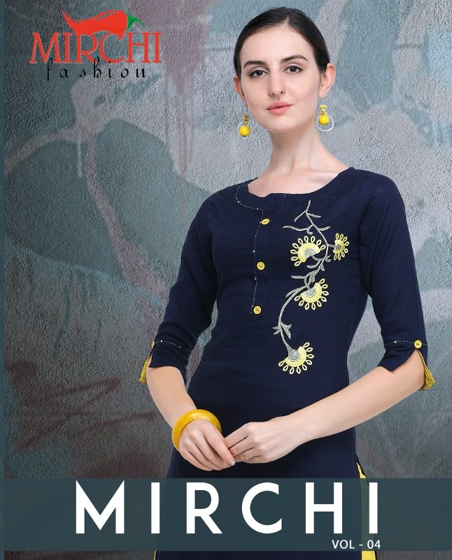 Mirchi Fashion Mirchi Vol 4 Rayon With Embroidery Work Ready...