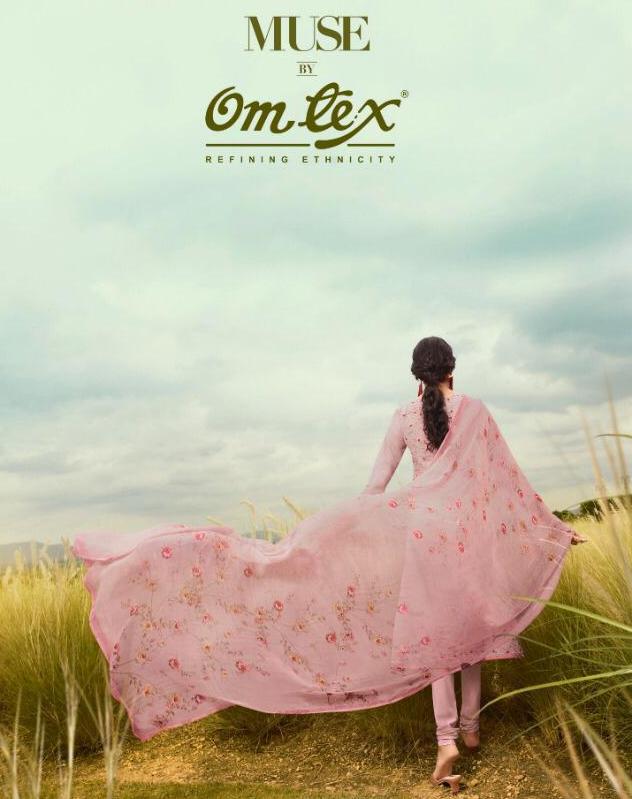 Omtex Muse 861-866 Series Pure Lawn Cross Stitch Cotton Embr...