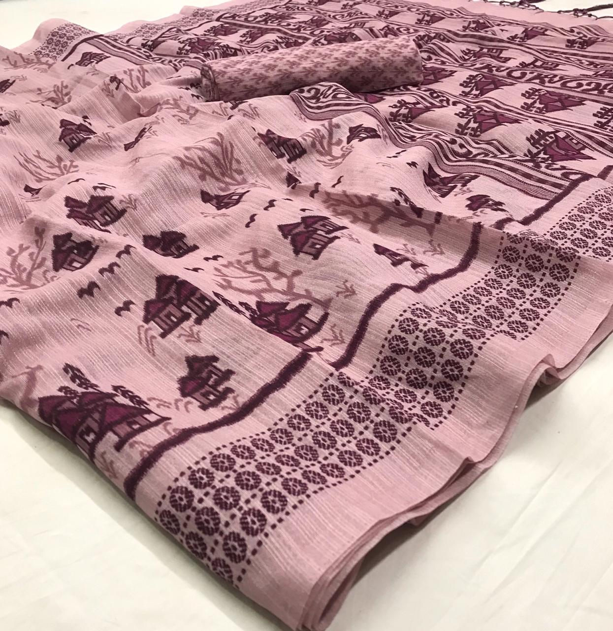 Adrika Designer Printed Soft Cotton Sarees Collection At Who...
