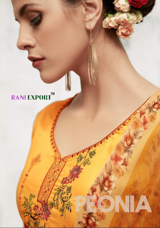 Rani Export Peonia Pure Jam Silk With Embroidery Work Regula...