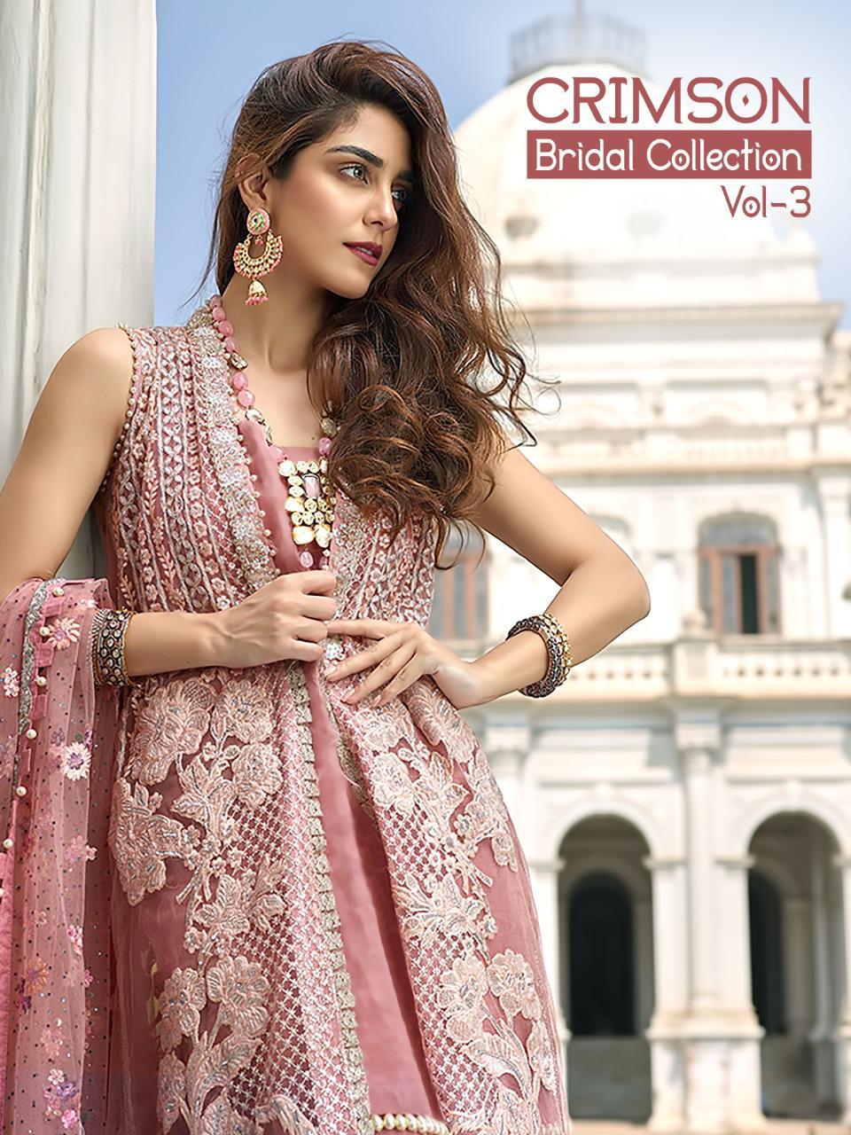 Shree Fabs Crimson Bridal Collection Vol 3 Heavy Net Organza...