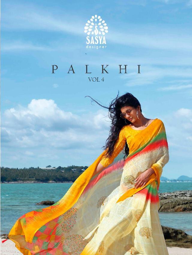 Sasya Palkhi Vol 4 Pure Linen Digital Printed Regular Wear S...