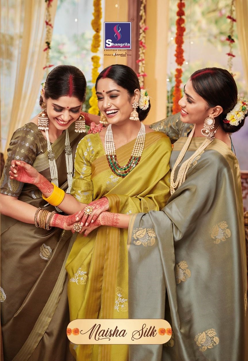 Shangrila Sarees Naisha Silk Designer Soft Silk Weaving Trad...