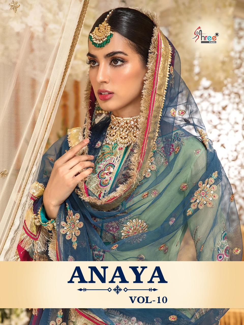 Shree Fabs Anaya Vol 10 Faux Georgette With Heavy Embroidery...