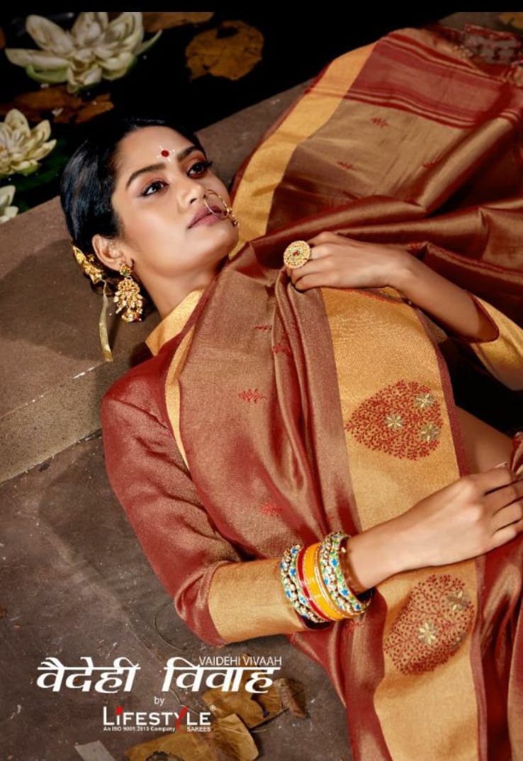 Lifestyle Vaidehi Vivah Traditional  Weaving Silk Saree Coll...