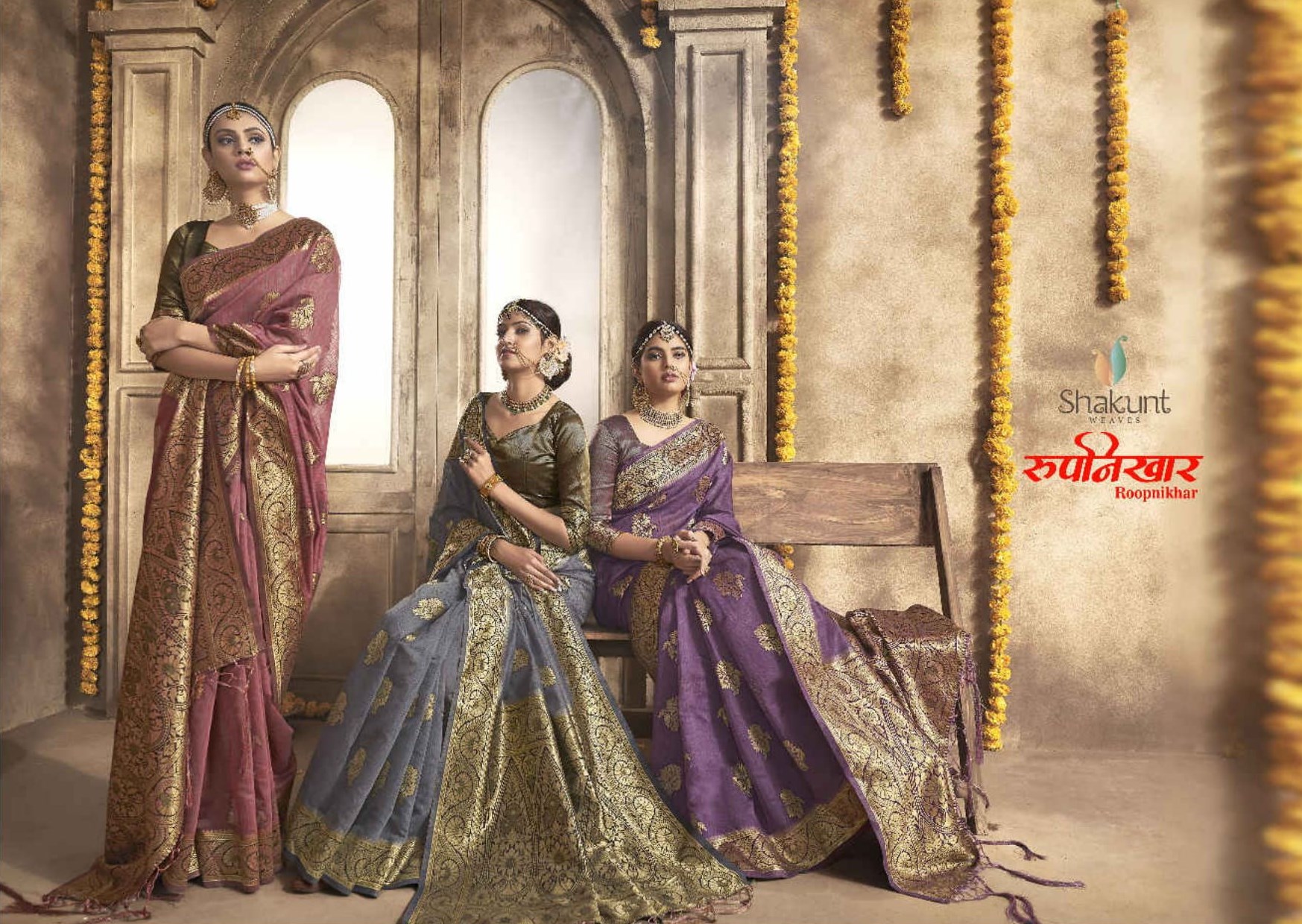 Shakunt Weaves Roopnikhar Designer Silk Traditional Sarees C...