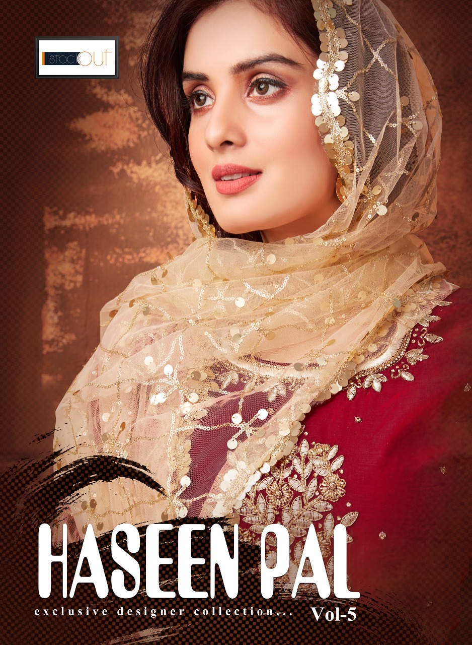 Af Haseen Pal Vol 5 Modal Chanderi Embroidery And Handwork L...