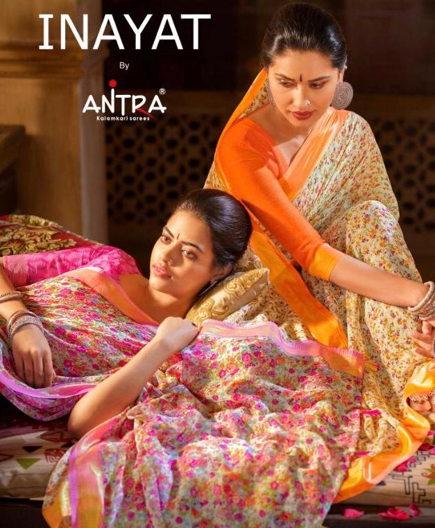 Antra Sarees Inayat Chiffon Printed Regular Wear Sarees Coll...