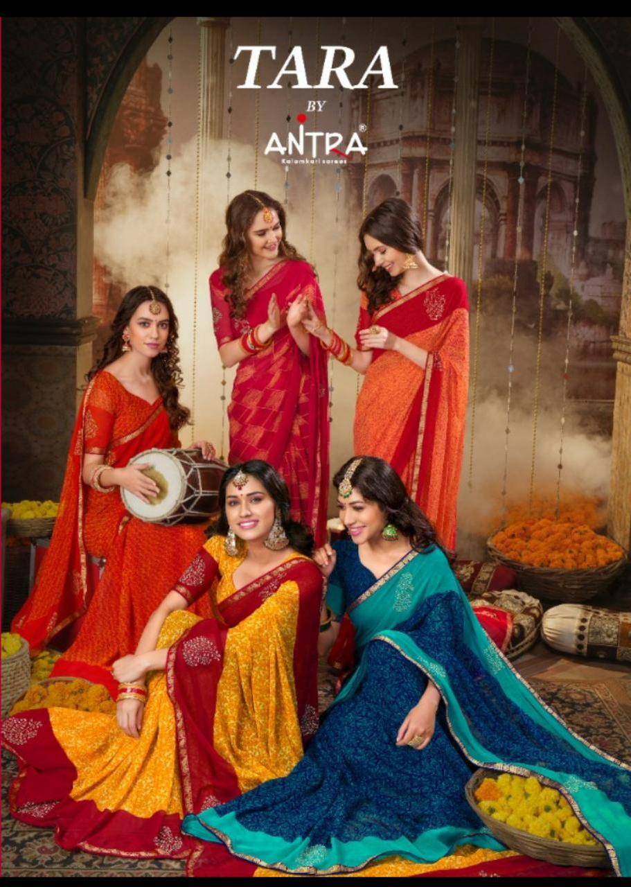 Georgette Hand Work Readymade Saree With Stiched Blouse at Rs 755