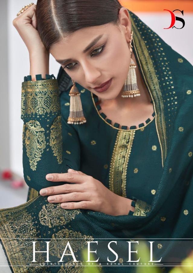 Deepsy Suits Haesel Pure Viscose Silk Jacquard With Embroide...