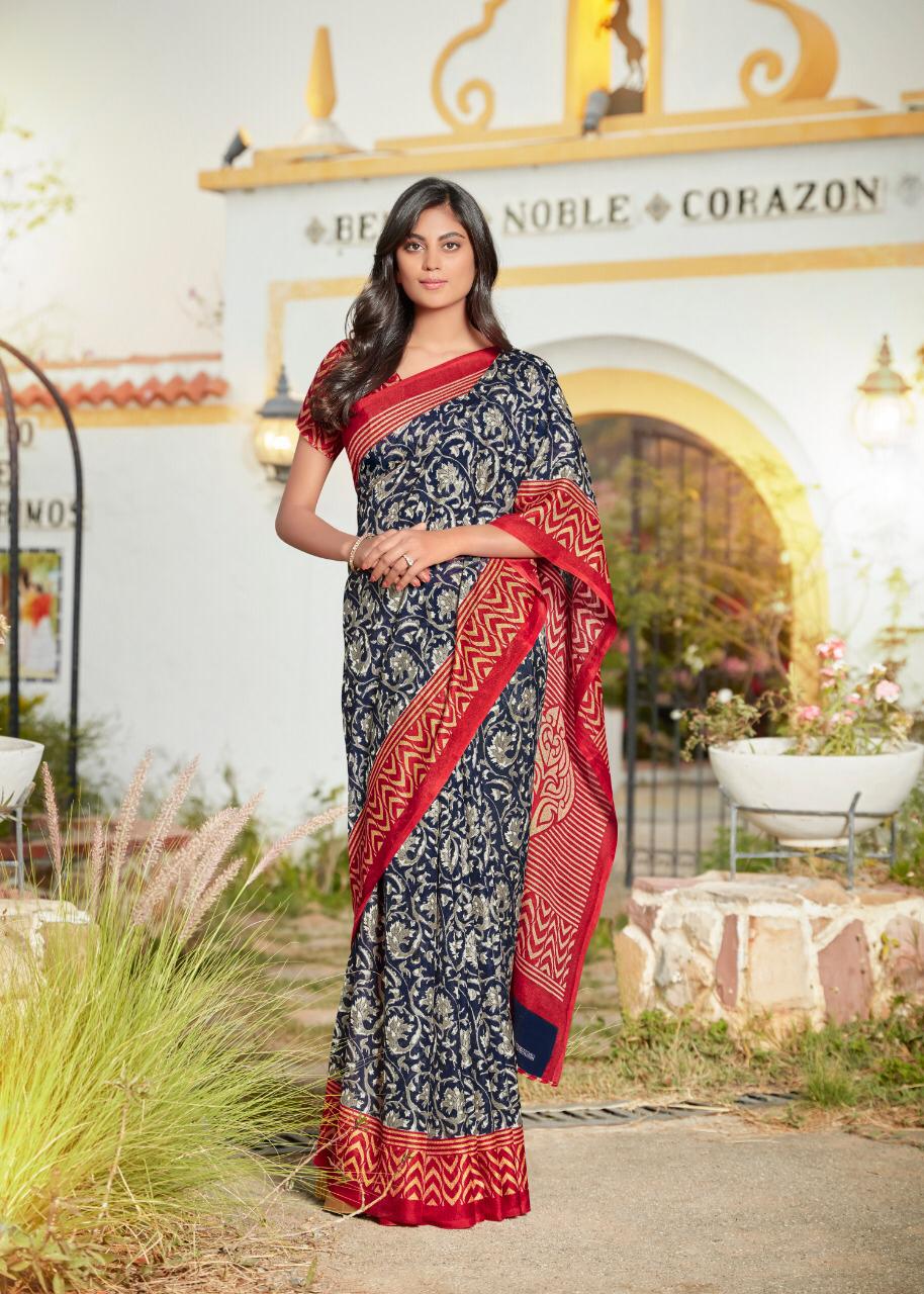 Kalamkari Silk Designer Printed Jute Linen Sarees Collection...
