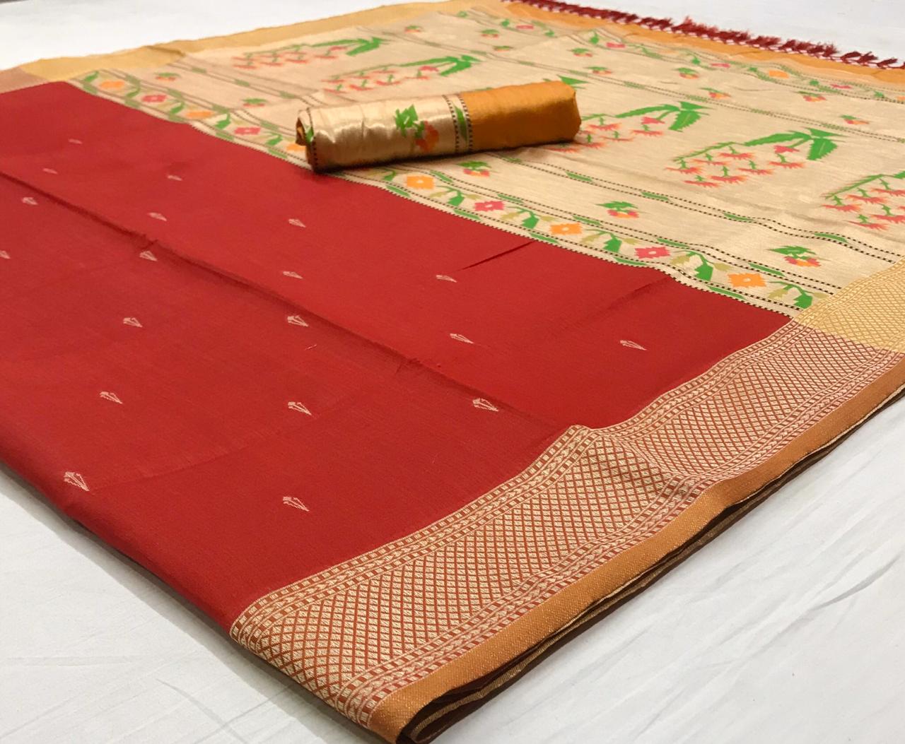 Latest Designer Pure Paithani Silk Traditional Sarees Collec...