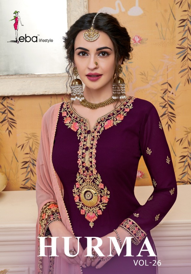 Eba Lifestyle Hurma Vol 26 Georgette With Embroidery And Dia...