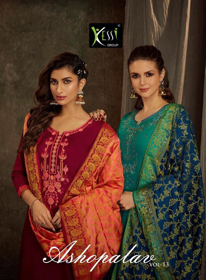 Kessi Fabrics Asopalav Vol 13 Jam Silk With Embroidery Worke...