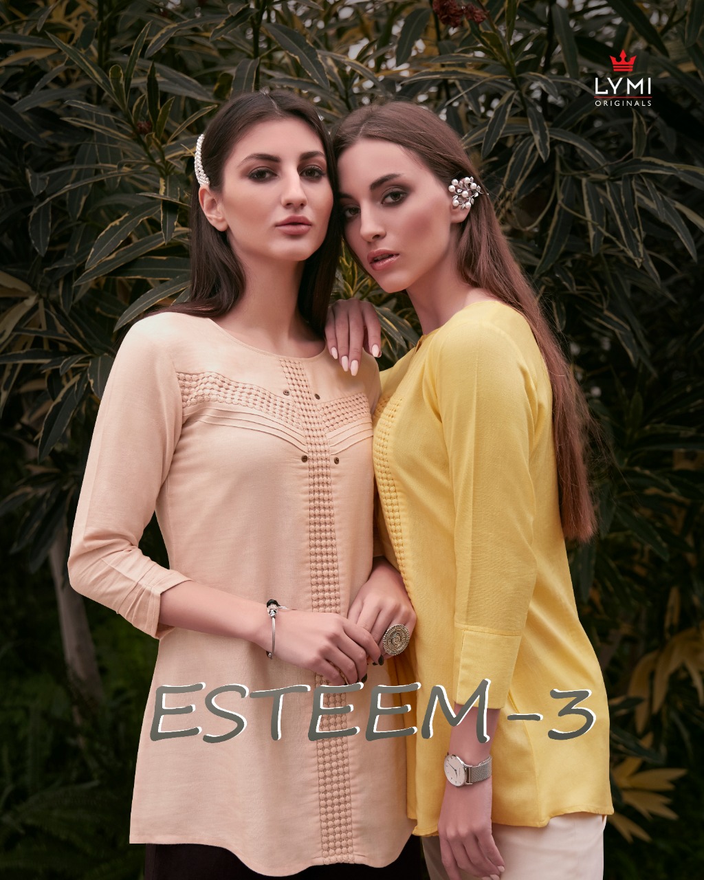 Kessi Fabrics Lymi Esteem Vol 3 Rayon Flex With Schiffli Wes...