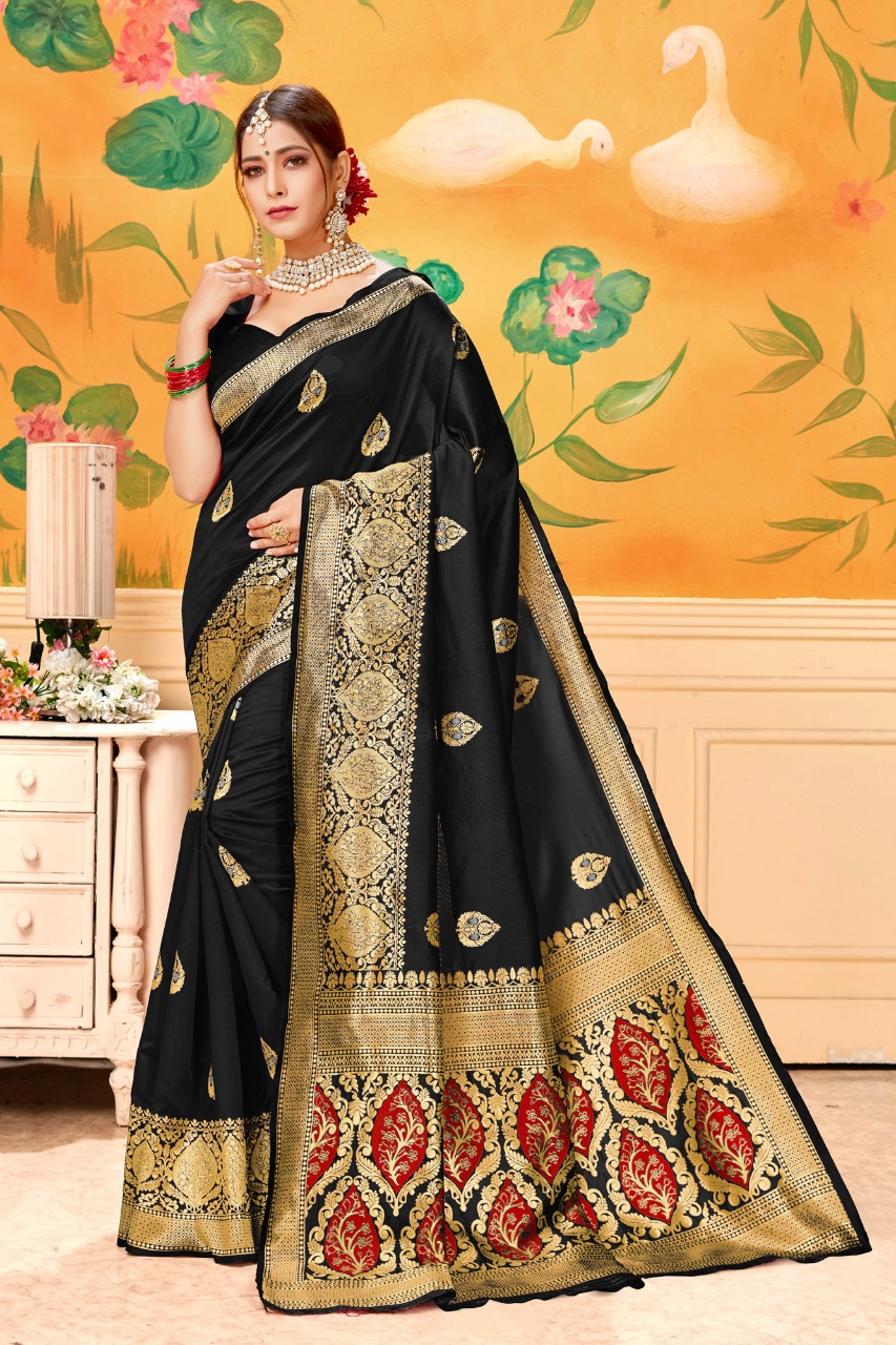 Nazakat Designer Cotton Silk With Jacquard Woven Print Saree...