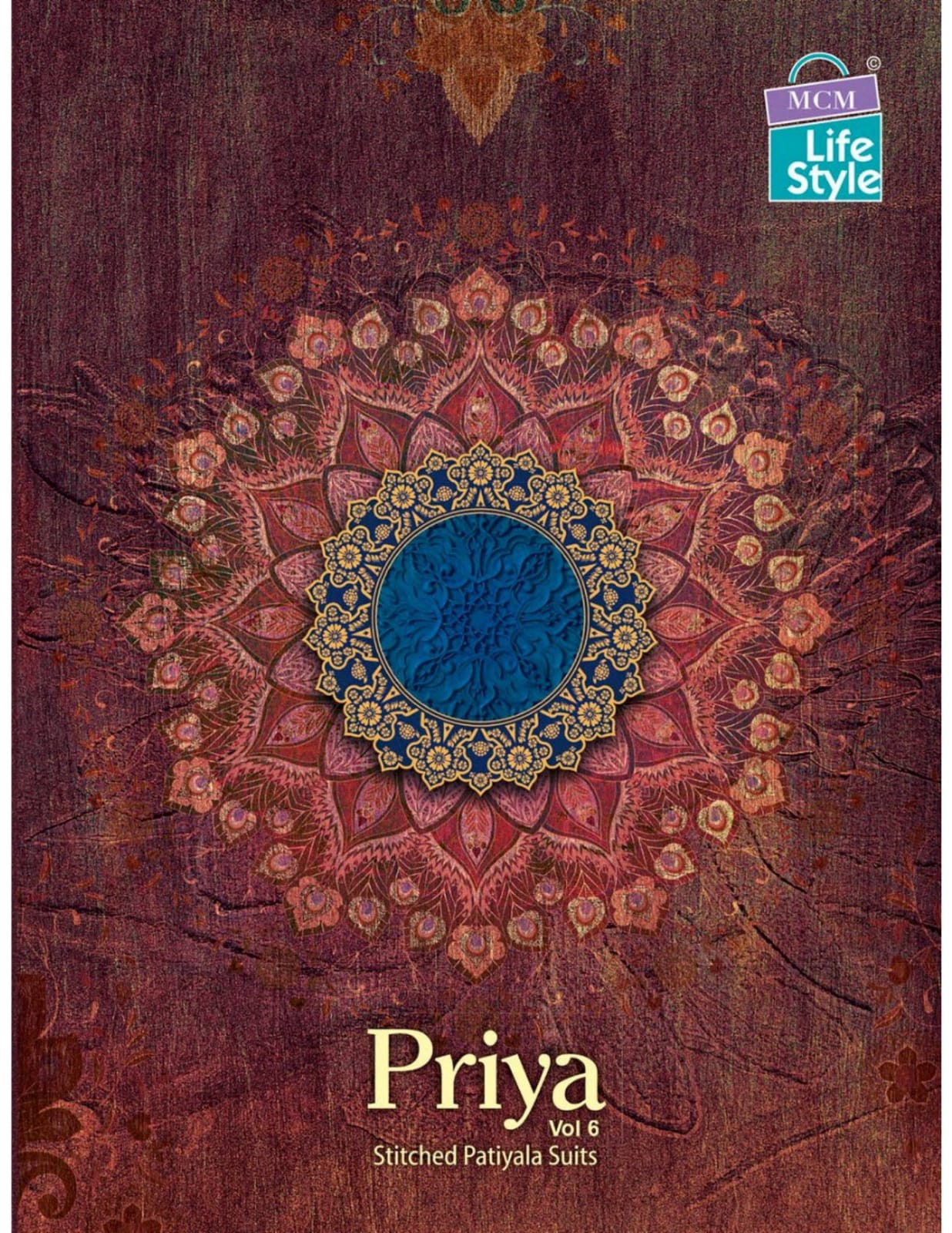 Mcm Lifestyle Priya Vol 6 Cotton Printed Regular Wear Patiya...