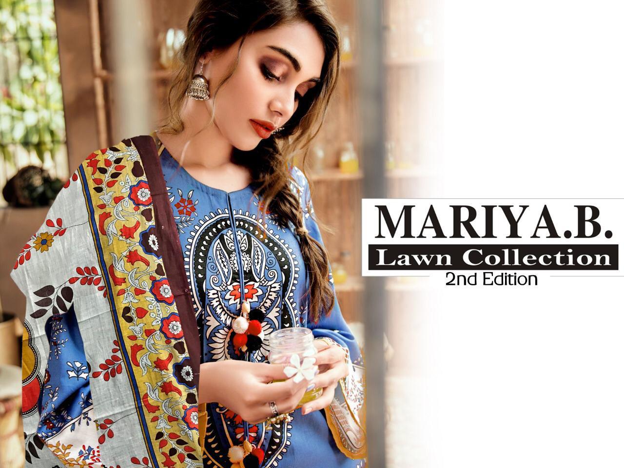 Mariya B Lawn 2nd Edition Pure Lawn Printed Pakistani Dress ...