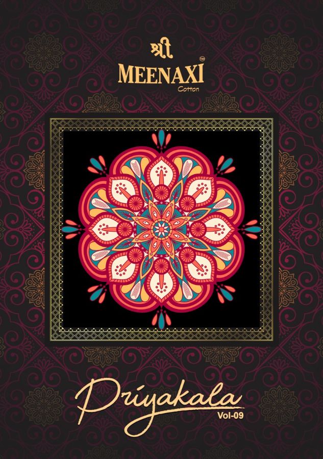 Meenaxi Priyakala Vol 9 Cotton Printed Regular Wear Dress Ma...