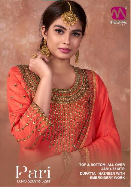 Meghali Suits Pari Jam With Embroidery Work Party Wear Dress...