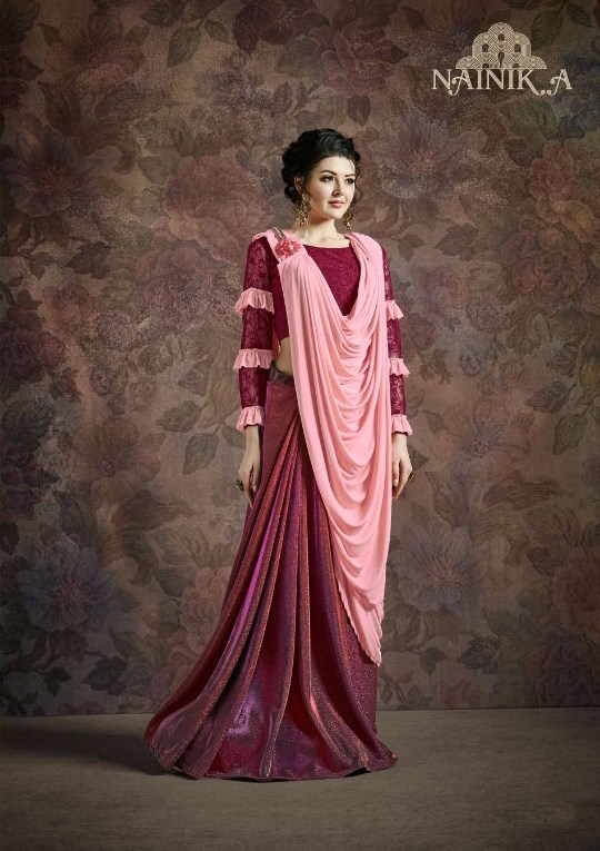Nainika Vol 2 Designer Fancy Fabric Ready To Wear Party Wear...