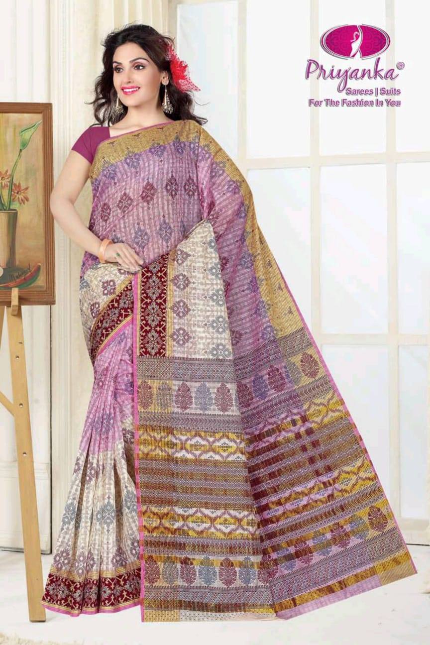 Priyanka Sarees 2514-2521 Series Cotton Printed Regular Wear...