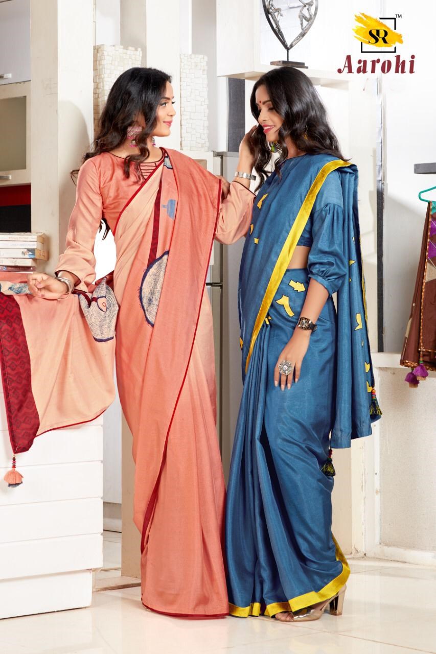 Sr Saree Aarohi Designer Printed Dola Silk Sarees Collection...