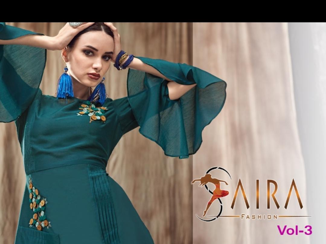 Saira Fashion Saira Vol 3 Muslin With Embroidery And Handwor...