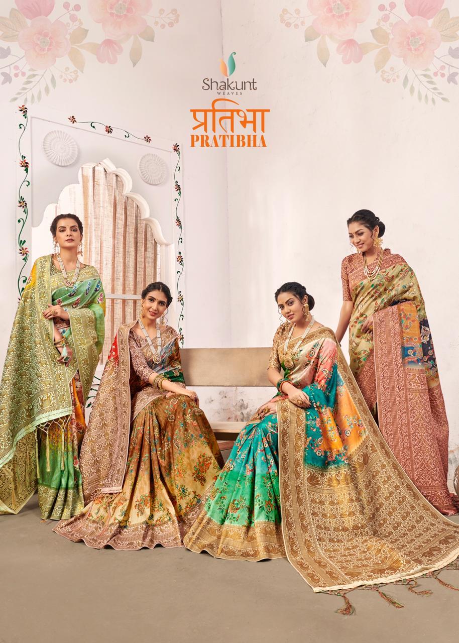 Shakunt Weaves Pratibha Digital Printed Soft Silk Weaving Wi...
