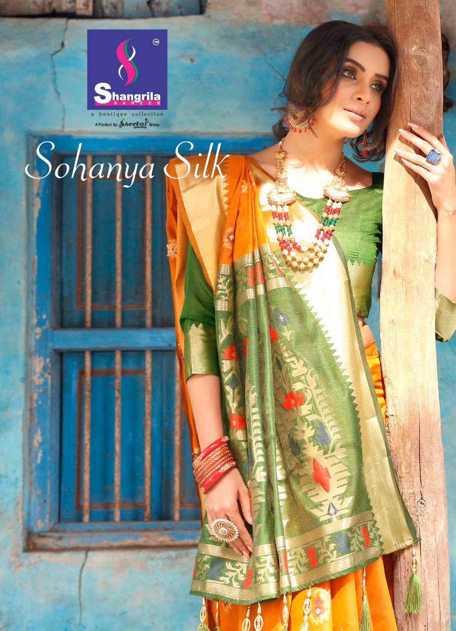 Shangrila Designer Sohanya Silk Handloom Designer Silk Weavi...