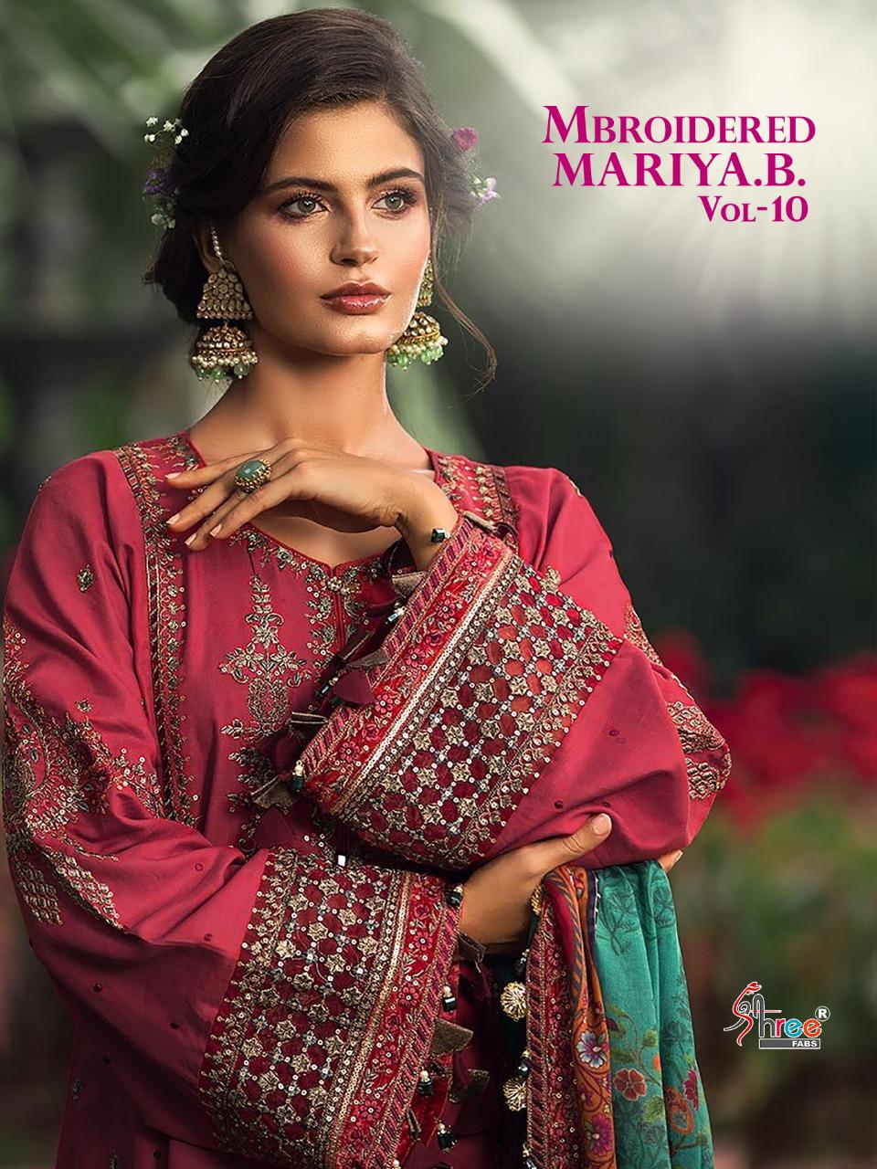 Shree Fabs Mbroidered  Mariya B Vol 10 Georgette With Embroi...