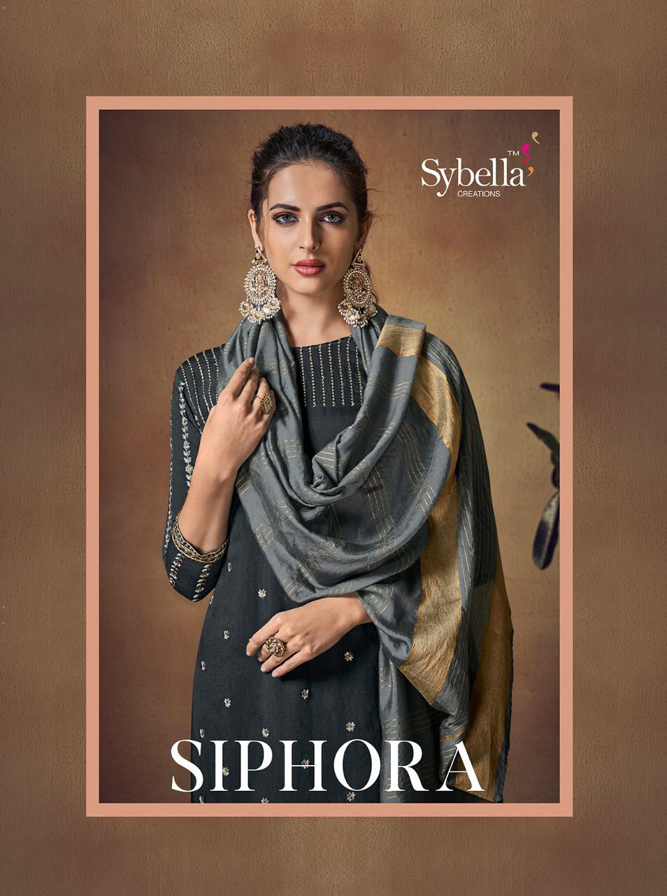 Sybella Siphora Viscose Banarasi Party Wear Dress Material A...