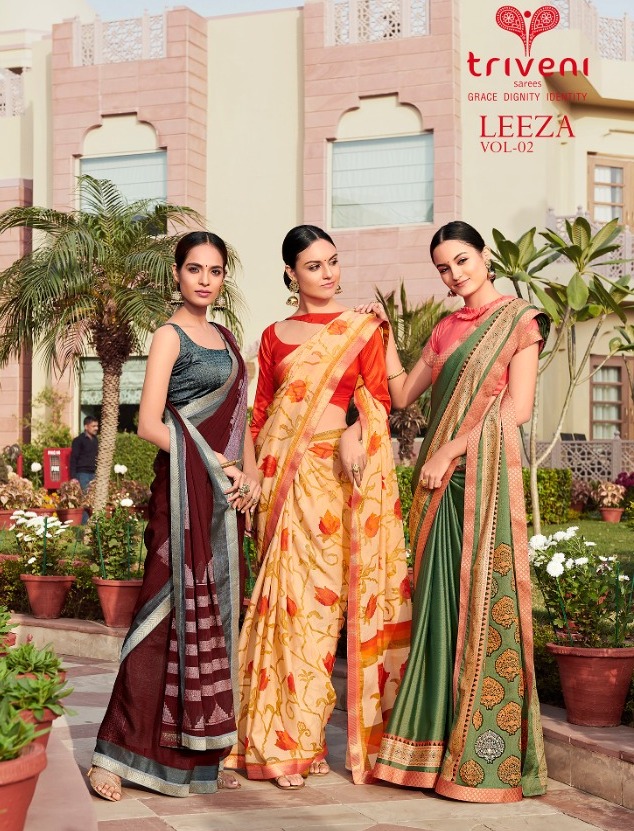 Triveni Sarees Lilima Fancy Printed Regular Wear Sarees Coll...