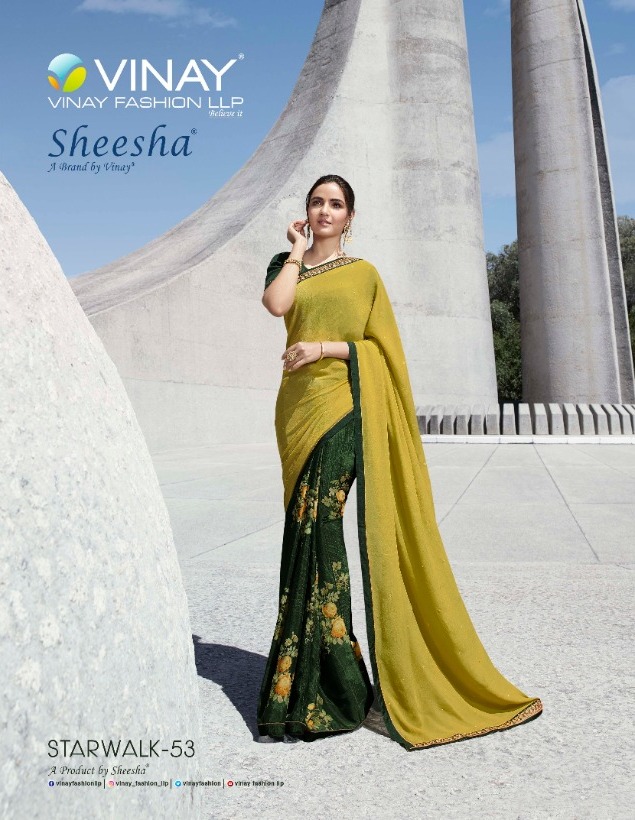 Vinay Fashion Sheesha Starwalk Vol 53 Georgette Printed Regu...