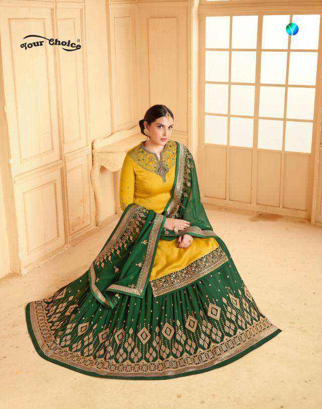 Your Choice Glory Vol 2 Satin Georgette With Embroidery Work...