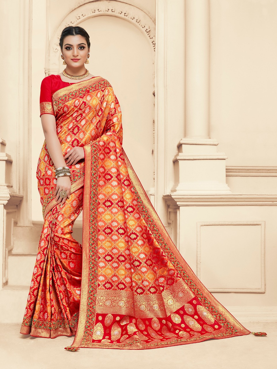 Bridal Banarasi Designer Heavy Banarasi Silk Sarees Collecti...