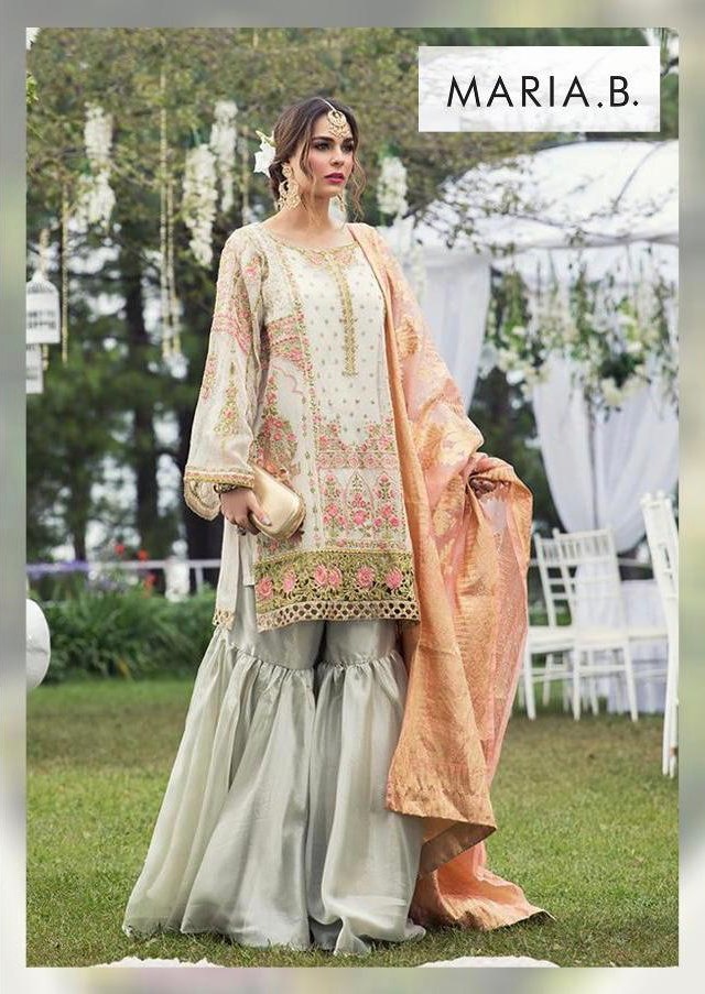 Deepsy Suits Maria B Printed Embroidered Pure Cotton Pakista...