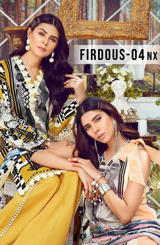 Deepsy Suits Firdous Vol 4 Nx Cotton Printed With Embroidery...