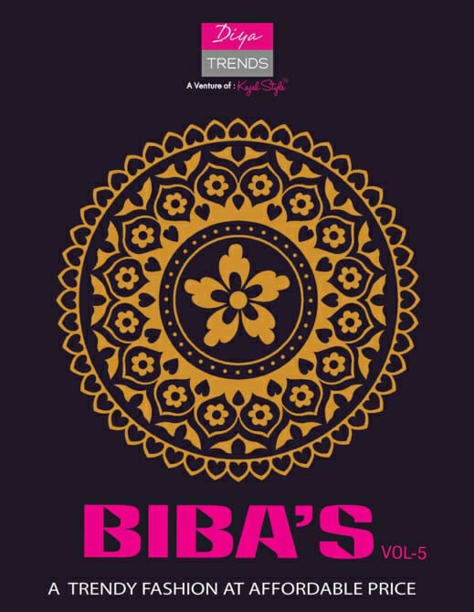Diya Trends Biba's Vol 5 Printed Heavy Rayon And Cotton With...