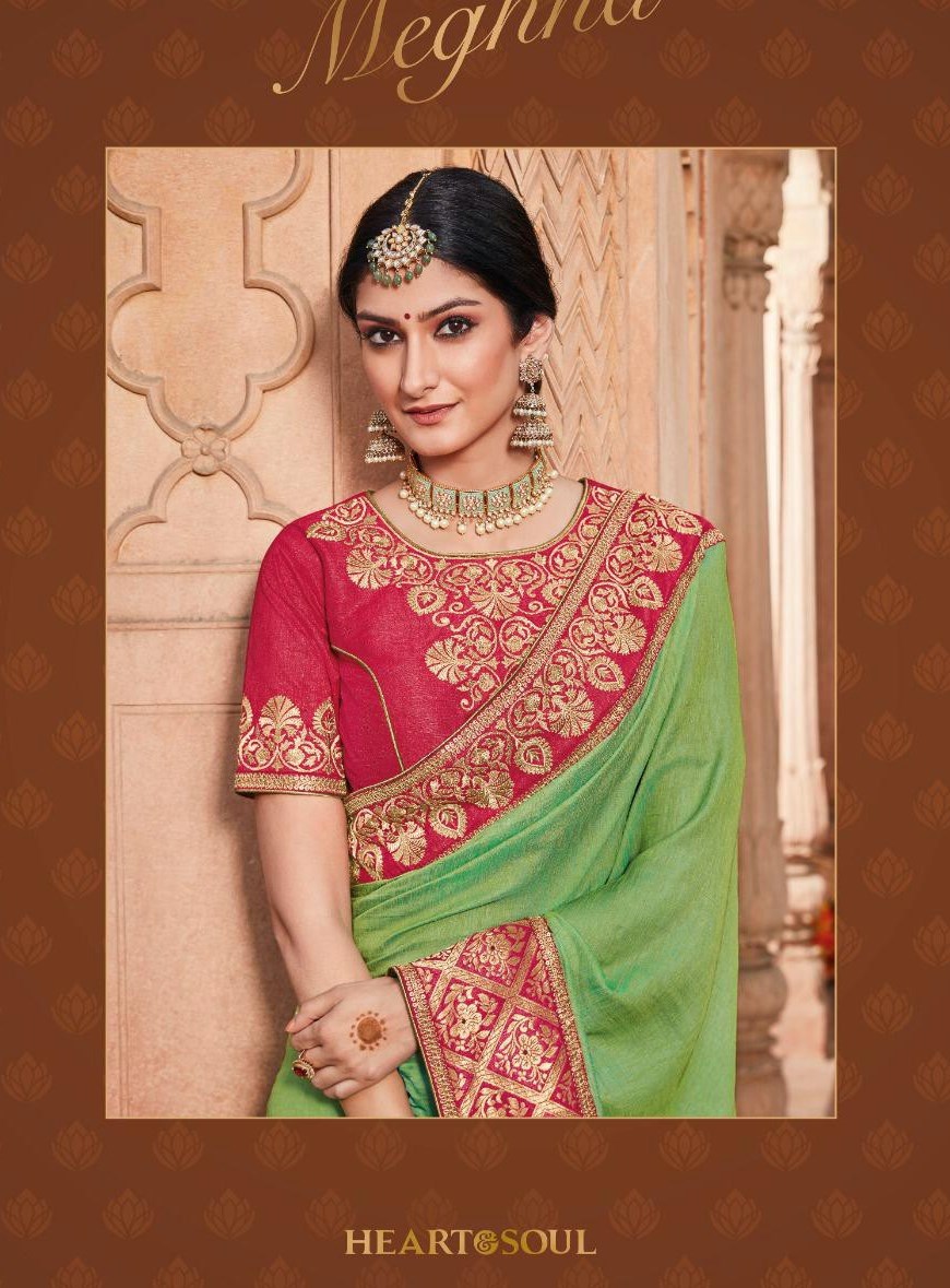 Heart And Soul Meghna Fancy Party Wear Sarees Collection At ...