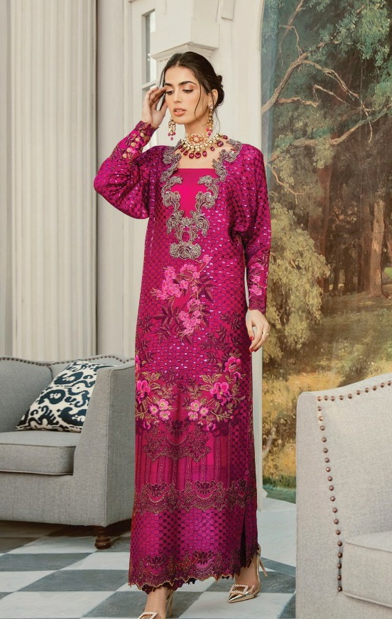 Kaara Suits D.no.104-107 Faux Georgette With Heavy Embroider...
