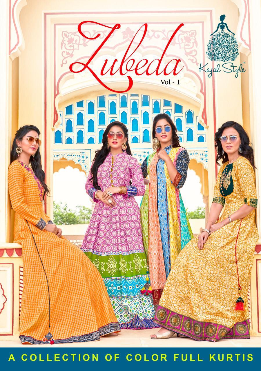 Kajal Style Zubeda Vol 1 Lawn Cotton Printed With Embroidery...