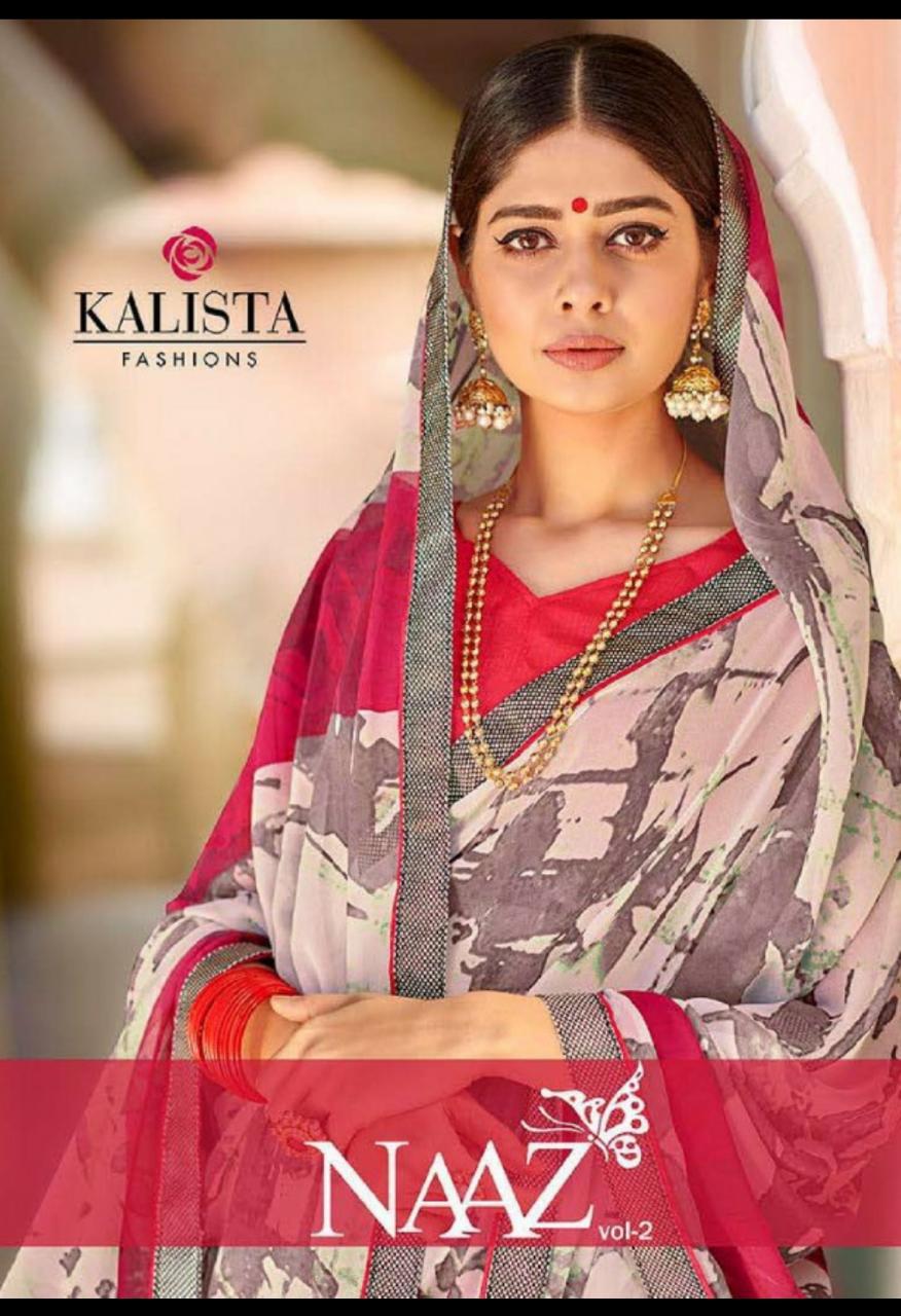Kalista Fashion Naaz Vol 2  Georgette Printed Regular Wear S...