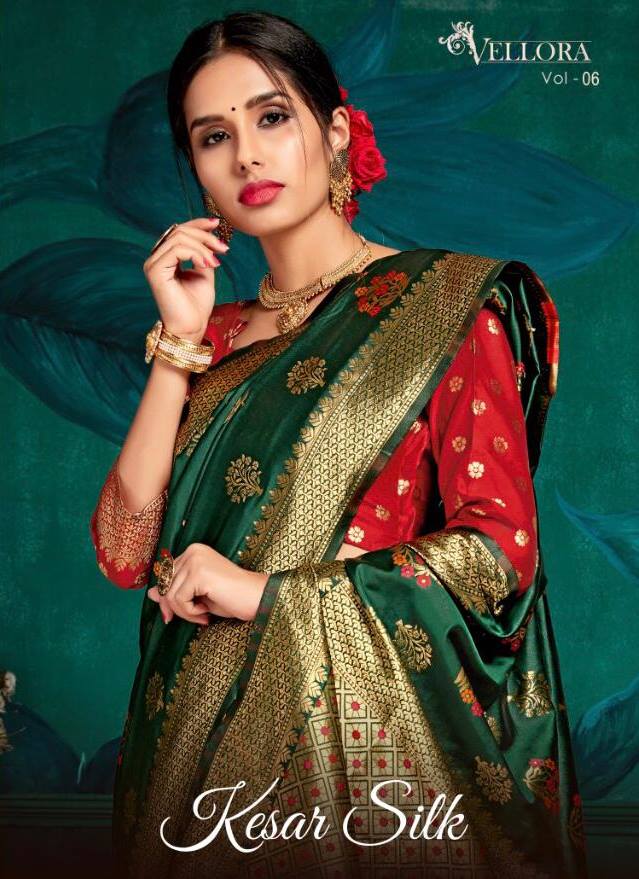 Kesar Silk Vellora Vol 6 Banarasi Silk Wedding Sarees Collec...