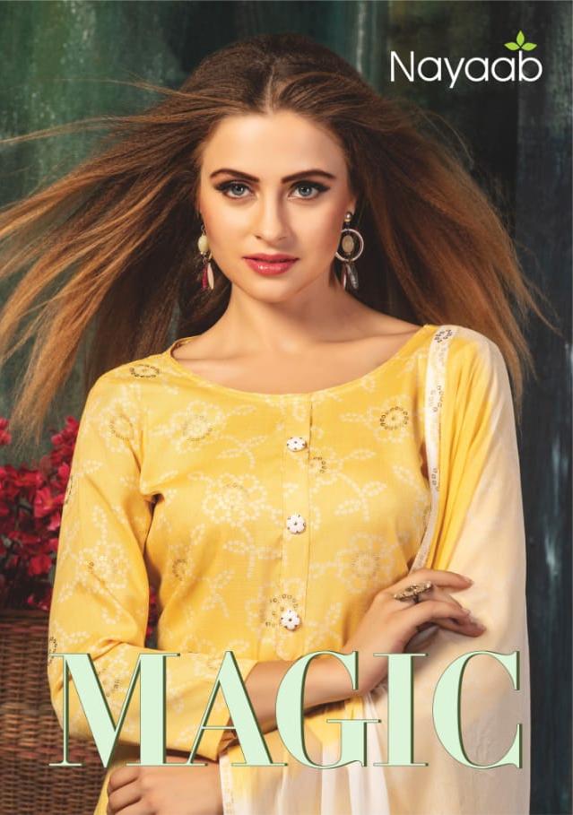 Nayaab Magic Rayon With Printed Regular Wear Dress Material ...