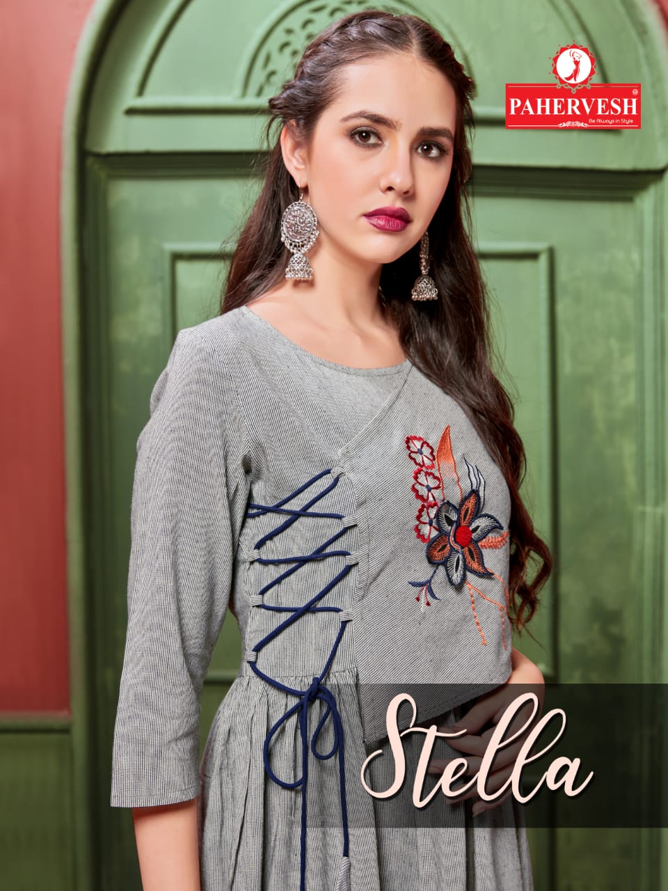 Pahervesh Stella Rayon Cotton Handloom Readymade Kurtis At W...