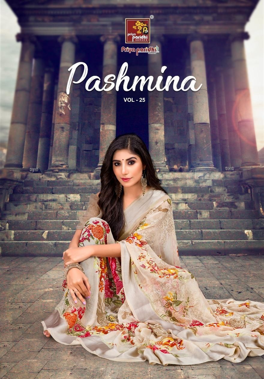 Priyaparidhi Pashmina Vol 25 Weightless Printed Regular Wear...