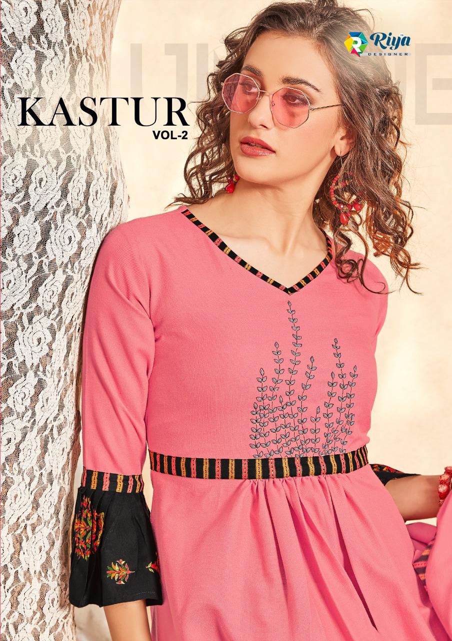Riya Designer Kastur Vol 2 Silk Two-tone With Rayon Print Wi...