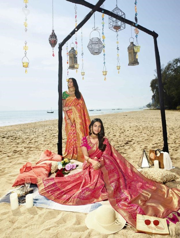 Royal Vrindavan Vol 7 Heavy Designer Silk Jacquard With Embr...